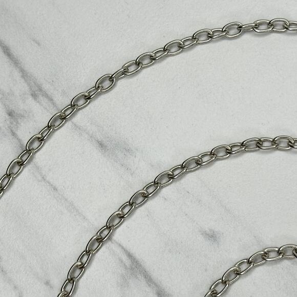 Skinny Dainty Silver Tone Chain Link Purse Bag Replacement Strap ✨ - Picture 3 of 12